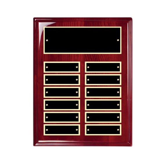 Rosewood Piano Finish Plaque - Perpetual Series 