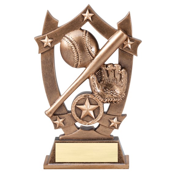 57203GS Star Blast Resin Baseball Trophy