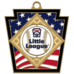 Little League Baseball Spinner Medal