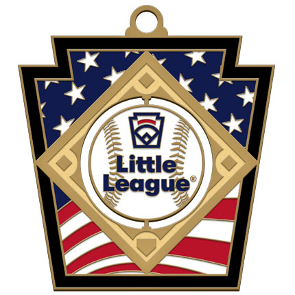 Little League Baseball Spinner Medal