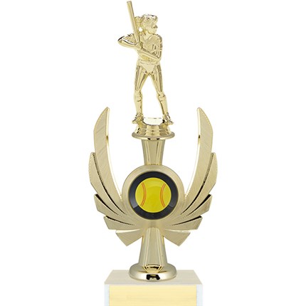 Softball Trophy with Custom Logo - Female