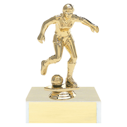 Soccer Trophy - Gold Girl Playing