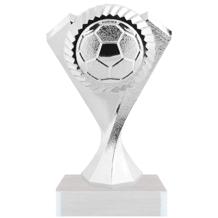 Soccer Trophy - Silver Ball