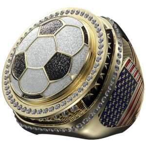 Legacy Spinner Ring - Gold - Soccer