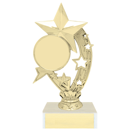 Trophy with Logo Insert - Figure Series