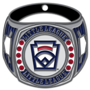 Little League Ring Series Medal - Antique Silver 3"