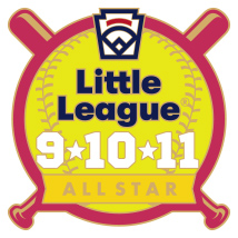 9-10-11 Year Old Softball Pin Series - All Star - New Logo