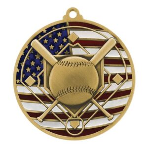 Patriotic Baseball Medal