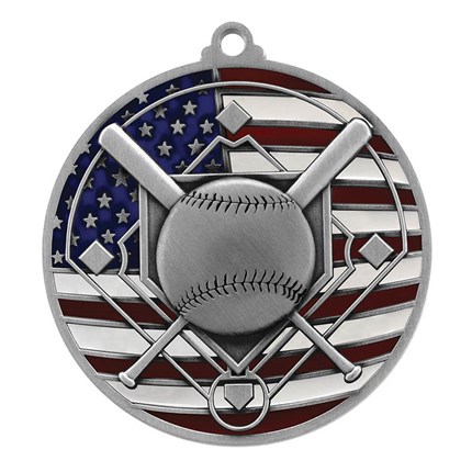 Patriotic Baseball Medal - Image 3
