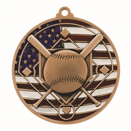 Patriotic Baseball Medal - Image 4
