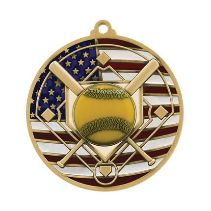 Patriotic Medal Series - Softball - Image 2