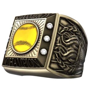 Torch Ring - Softball Champion - Gold