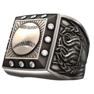 Torch Ring - Baseball Bling - Silver