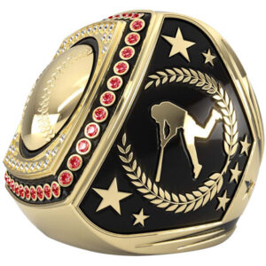 Epic Ring Baseball - Red Gems - Gold