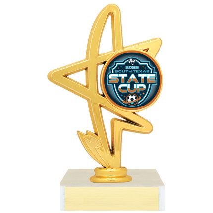 Trophy with Logo Insert - Figure Series - Star