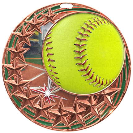 Star Blast Softball Medal - Image 4