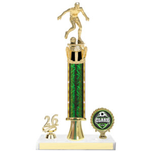 Soccer Trophy - Single Post with Insert and Year