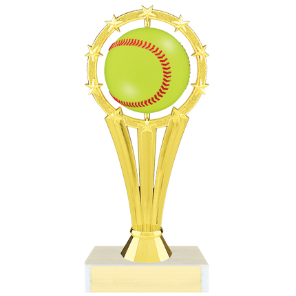 Softball Trophy with Spinning Ball
